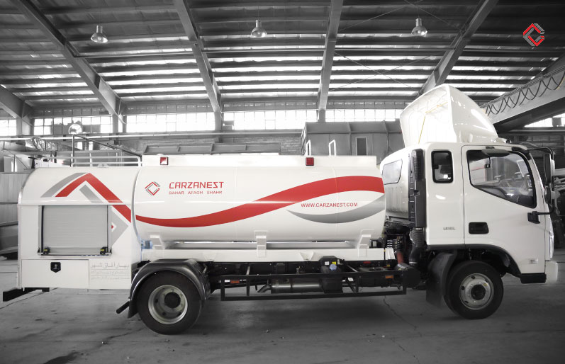 تانکر حمل آب مخزن حمل آب نیمه سنگین 3 4000–6000 liter tanker truck